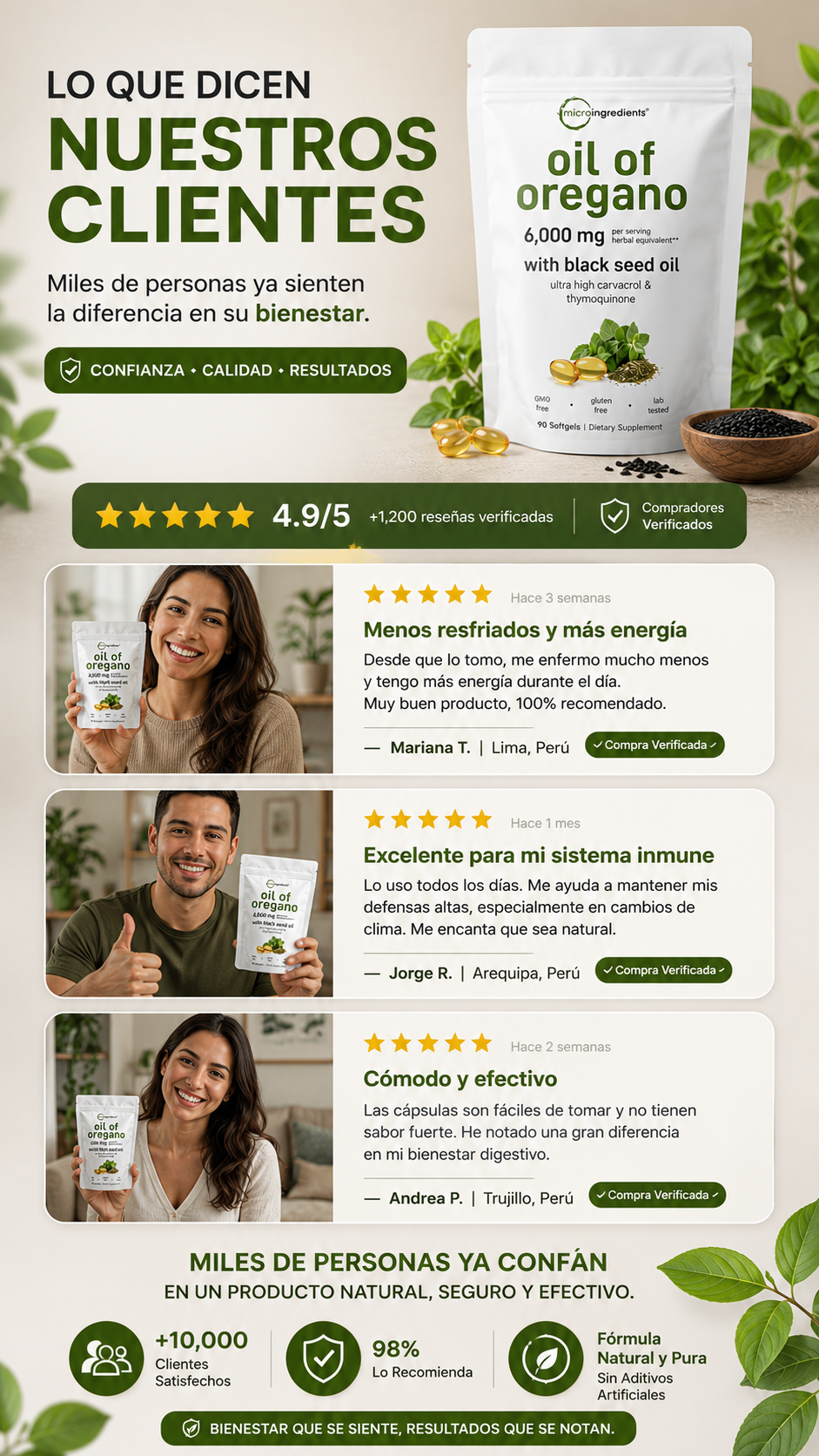 Oil of Oregano - Microingredients | Suplemento Premium para tu Bienestar