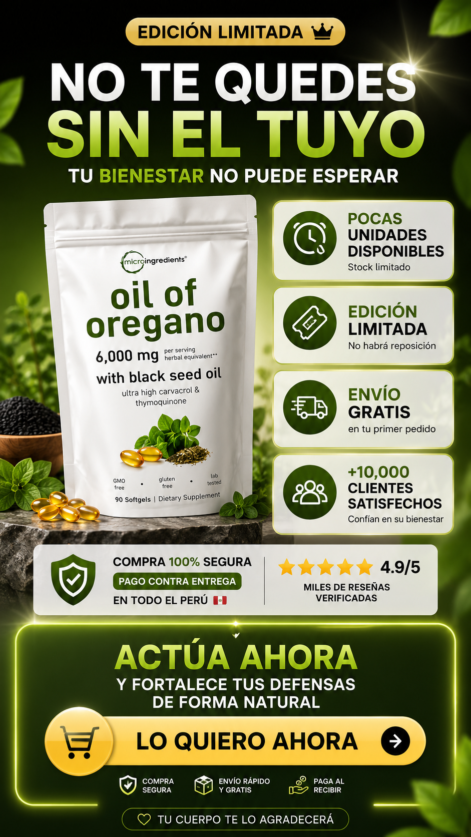 Oil of Oregano - Microingredients | Suplemento Premium para tu Bienestar