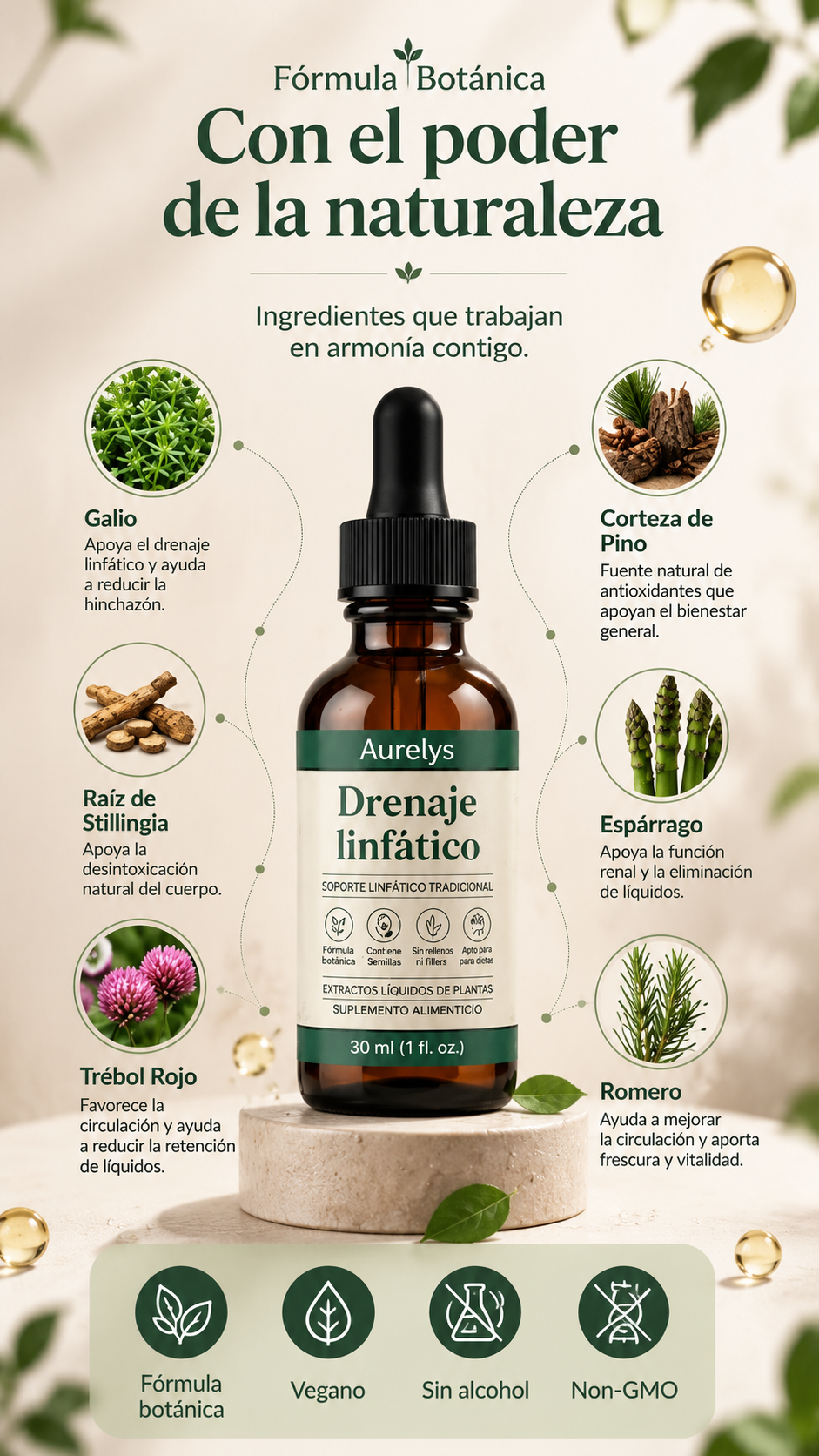 Drenaje Linfático en gotas - Aurelys