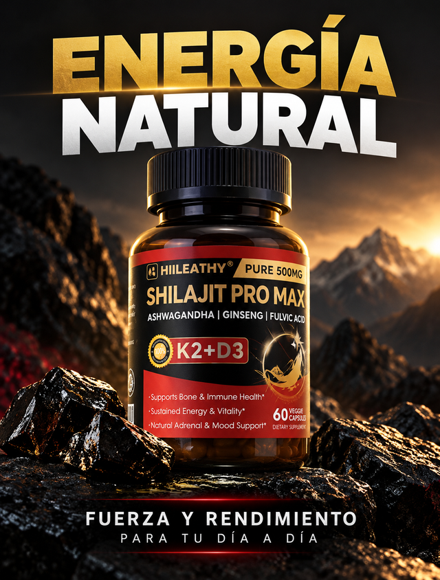 Shilajit Pro Max - Hiileathy | Fórmula Premium para Energía y Vitalidad